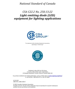 CSA C22.2 NO. 250.13:22 pdf