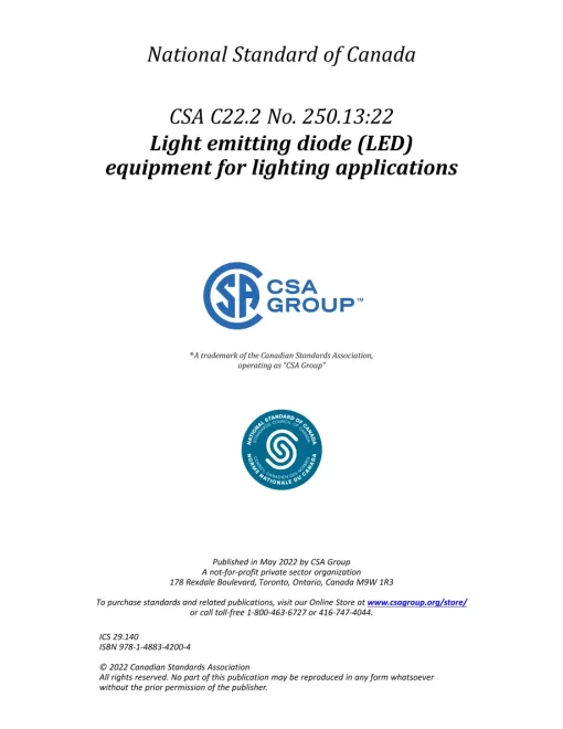 CSA C22.2 NO. 250.13:22 pdf