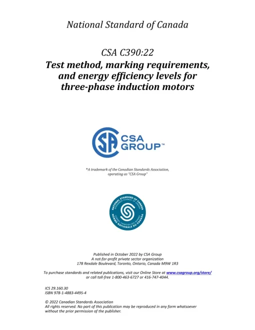 CSA C390:22 pdf