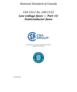 CSA C22.2 NO. 248.13:22 pdf