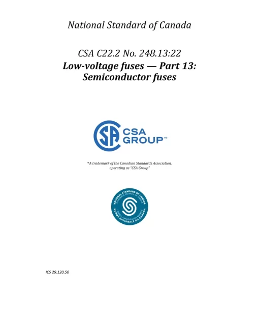 CSA C22.2 NO. 248.13:22 pdf