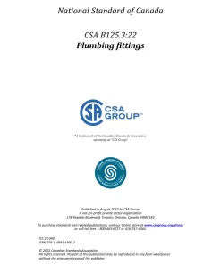 CSA B125.3:22 pdf