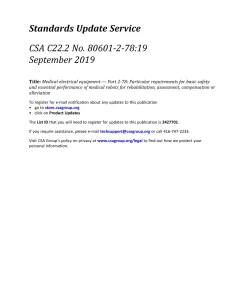 CSA C22.2 NO. 80601-2-78:19 pdf
