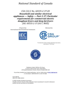 CSA C22.2 NO. 60335-2-37:20 pdf