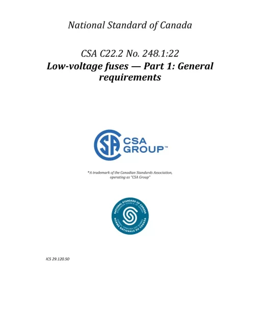 CSA C22.2 No. 248.1:22 pdf