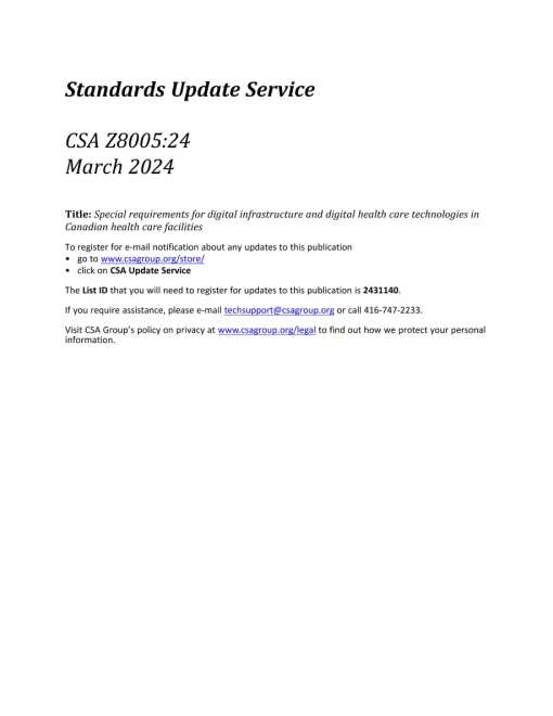 CSA Z8005:24 pdf