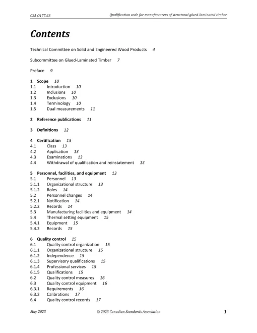 CSA O177:23 pdf