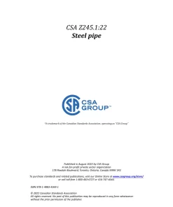 CSA Z245.1:22 pdf