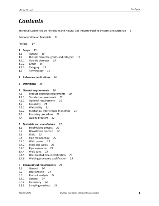 CSA Z245.1:22 pdf