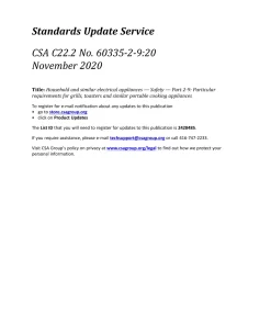 CSA C22.2 NO. 60335-2-9:20 pdf