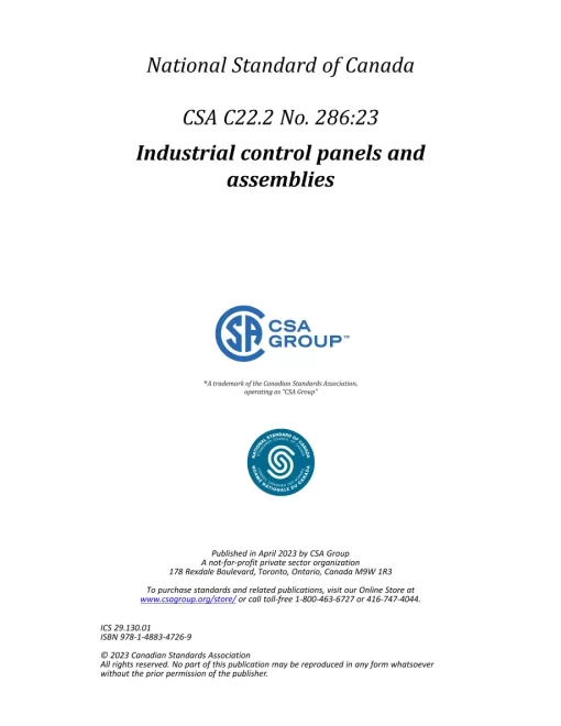 CSA C22.2 NO. 286:23 pdf