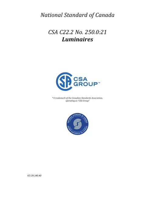 CSA C22.2 NO. 250.0:21 pdf