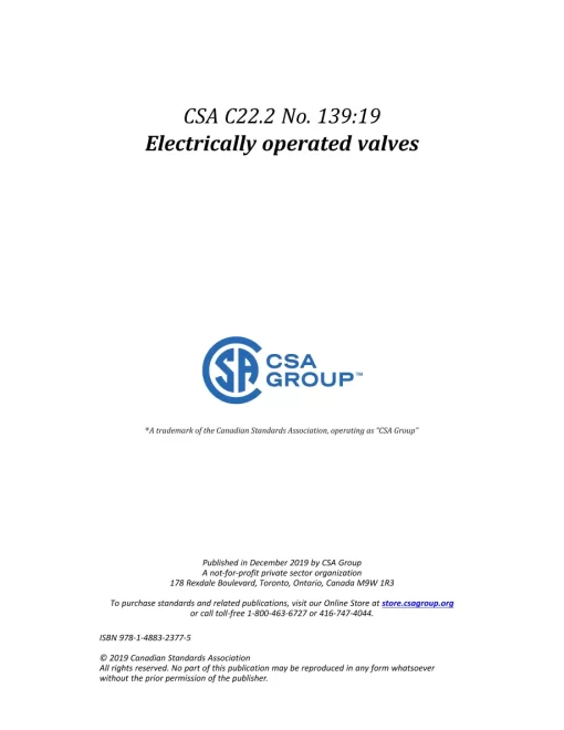 CSA C22.2 NO. 139:19 pdf