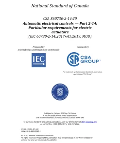 CSA E60730-2-14:20 pdf