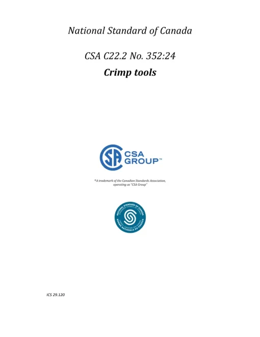 CSA C22.2 NO. 352:24 pdf