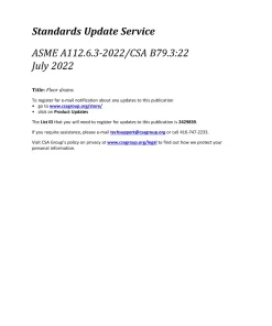 CSA B79.3:22/ASME A112.6.3-2022 pdf