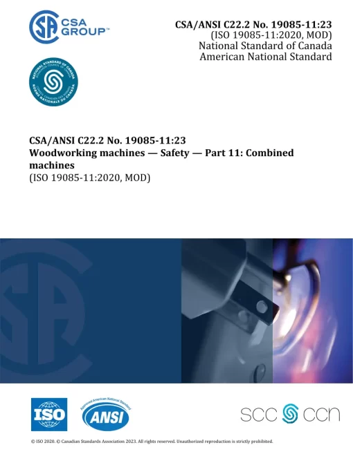 CSA ANSI C22.2 NO. 19085-11:23 pdf