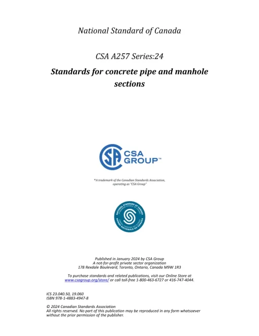 CSA A257 SERIES:24 pdf