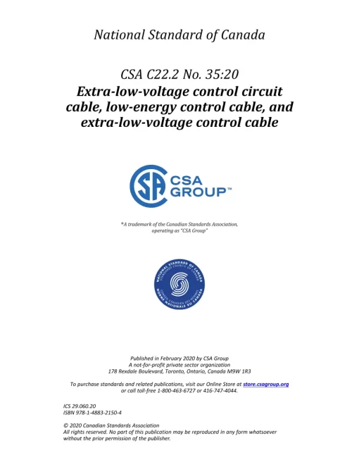 CSA C22.2 NO. 35:20 pdf