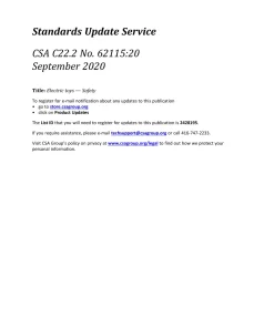 CSA C22.2 NO. 62115:20 pdf