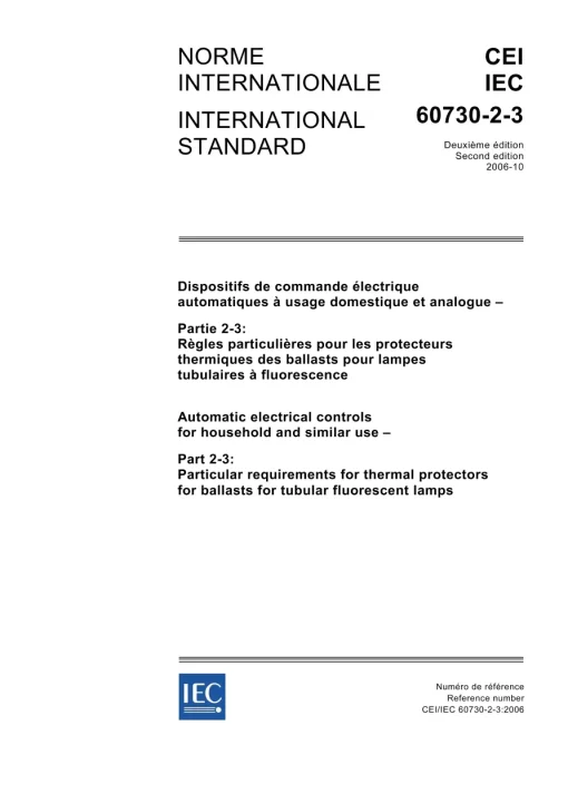 CSA E60730-2-3:20 pdf