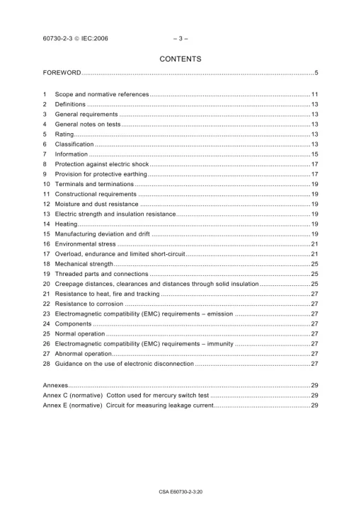 CSA E60730-2-3:20 pdf