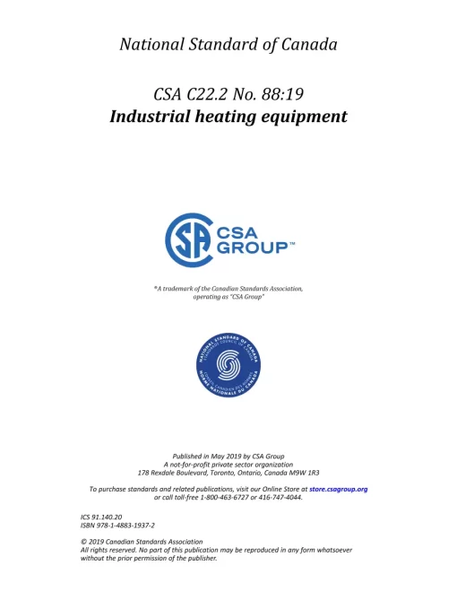 CSA C22.2 NO. 88:19 (R2024) pdf