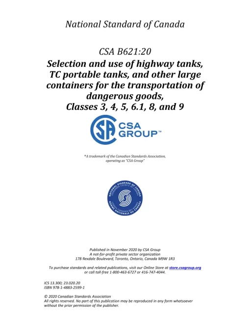 CSA B621:20 pdf