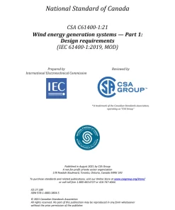 CSA C61400-1:21 pdf