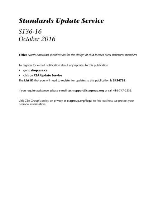 CSA S136-16 (R2021) pdf