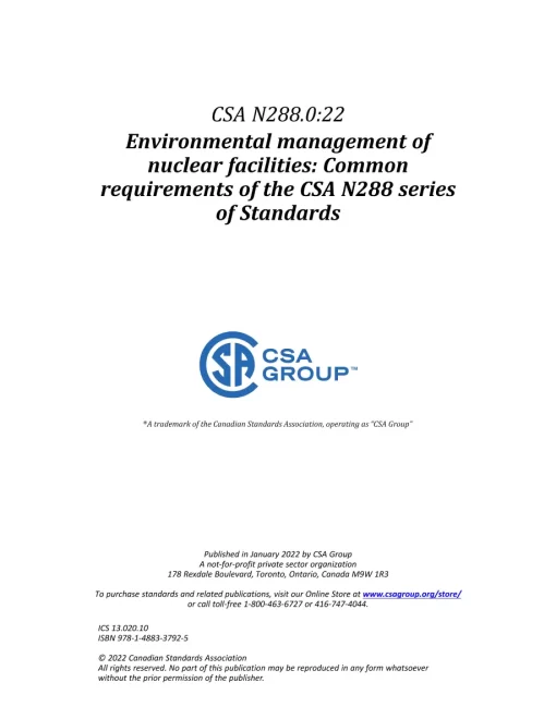 CSA N288.0:22 pdf