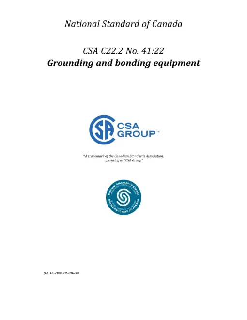 CSA C22.2 NO. 41:22 pdf