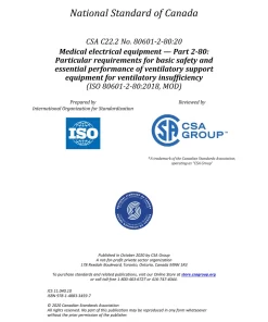 CSA C22.2 NO. 80601-2-80:20 pdf