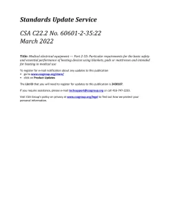 CSA C22.2 NO. 60601-2-35:22 pdf