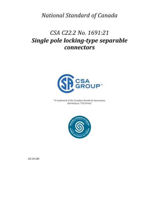 CSA C22.2 NO. 1691-21 pdf