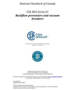 CSA B64 SERIES:21 pdf