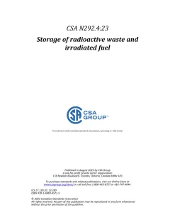 CSA N292.4:23 pdf