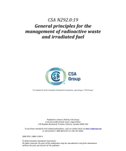 CSA N292.0:19 (R2024) pdf