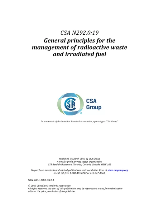 CSA N292.0:19 (R2024) pdf