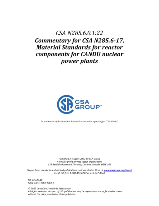 CSA N285.6.0.1:22 pdf