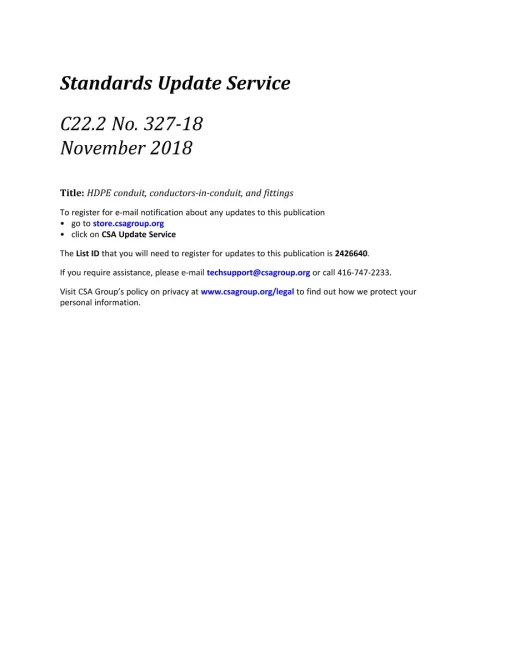 CSA C22.2 NO. 327-18 (R2023) pdf