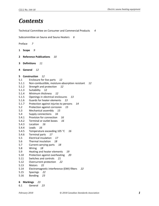 CSA C22.2 NO. 164-18 (R2022) pdf