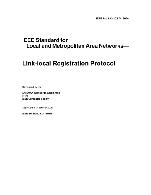 IEEE 802.1CS-2020 pdf