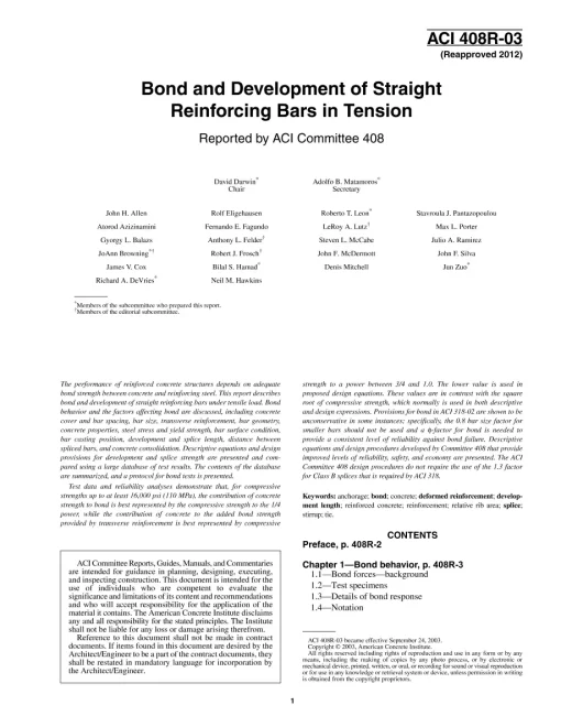 ACI 408R-03 (R2012) pdf