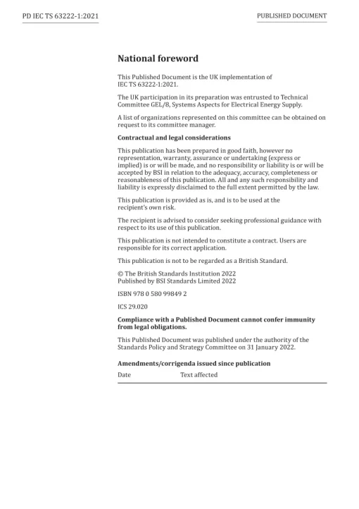 BS PD IEC TS 63222-1:2021 pdf