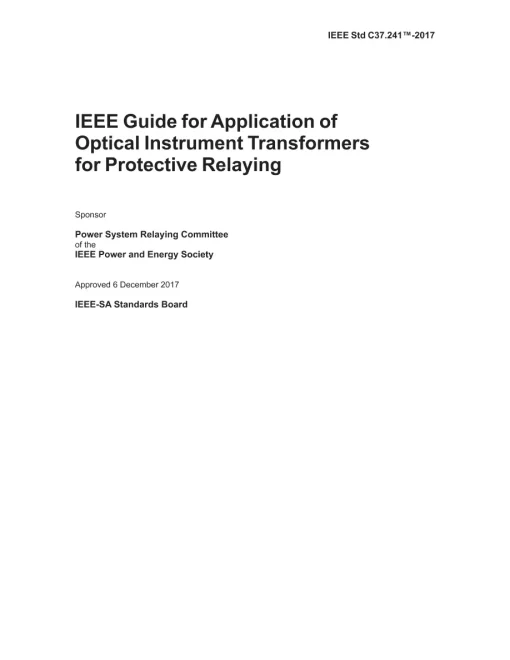 IEEE C37.241-2017 pdf