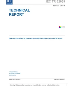 BS PD IEC TR 62039:2021 pdf