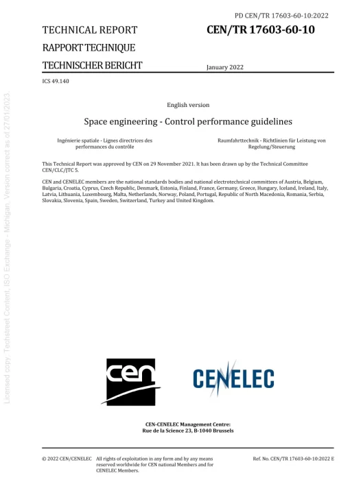 BS PD CEN/TR 17603-60-10:2022 pdf