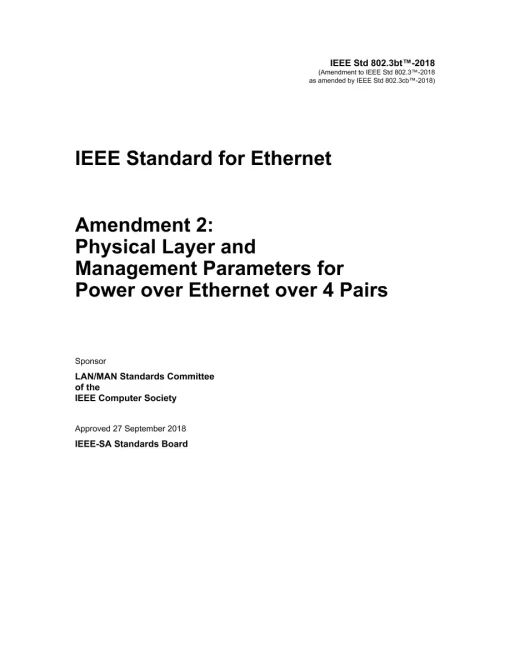 IEEE 802.3bt-2018 pdf