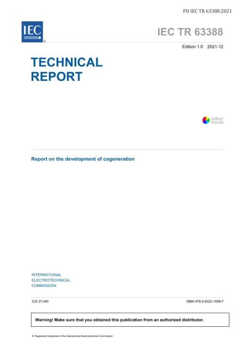 BS PD IEC TR 63388:2021 pdf